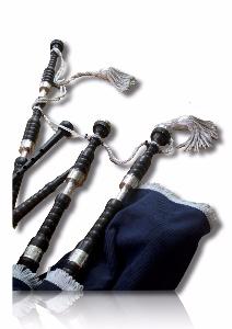 African Blackwood Engraved Highland Bagpipe - Bagpipes Galore