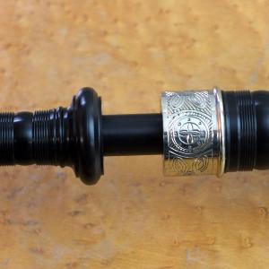 Highland Bagpipe Delrin Synthetic Full Ferules Engraved - Bagpipes Galore